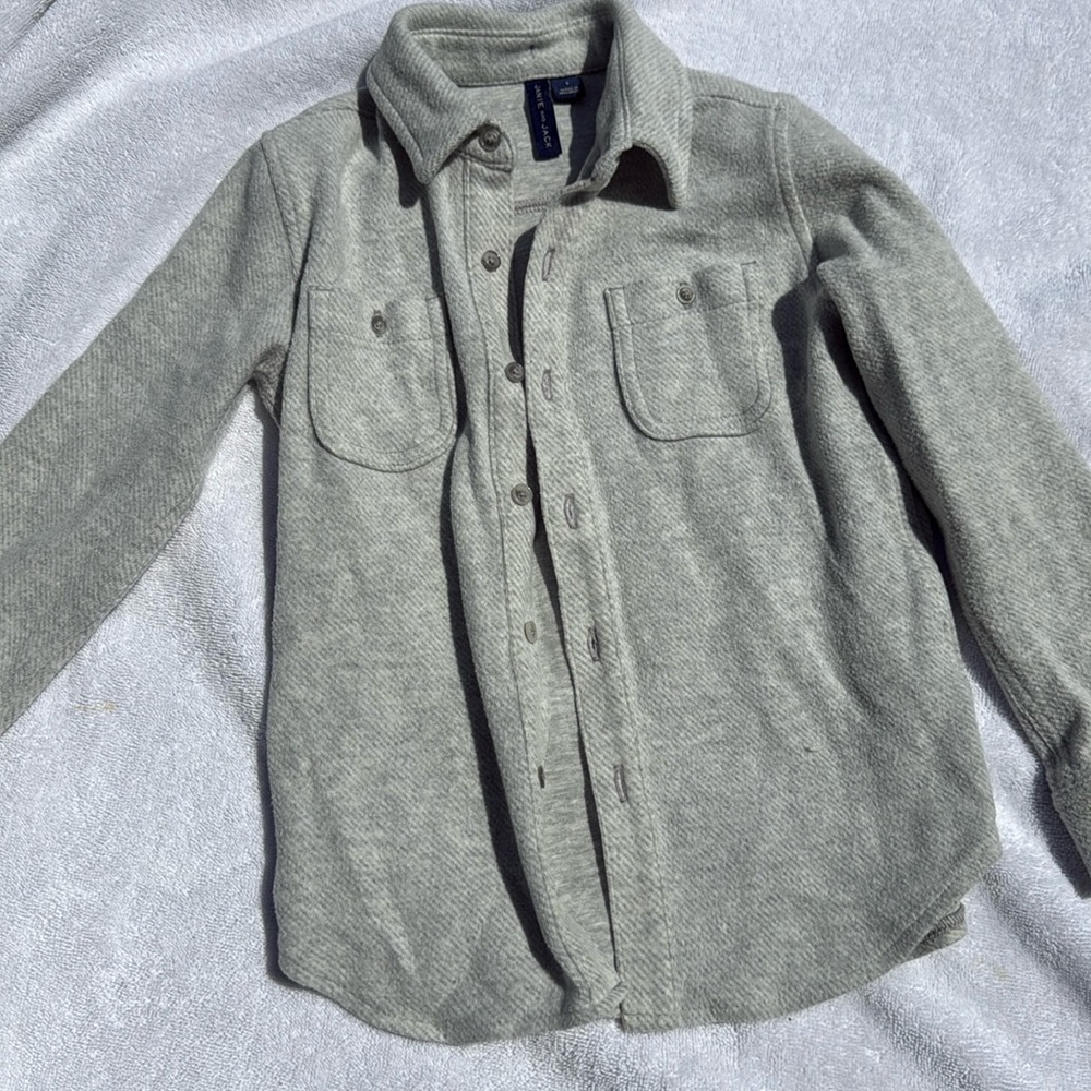 Janie and Jack Flannel Soft Over Shirt